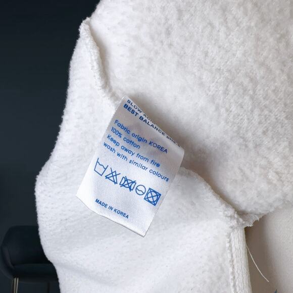 Unisex Slow Acid Turtleneck Sweatshirt (White OS) - Picture 7 of 7